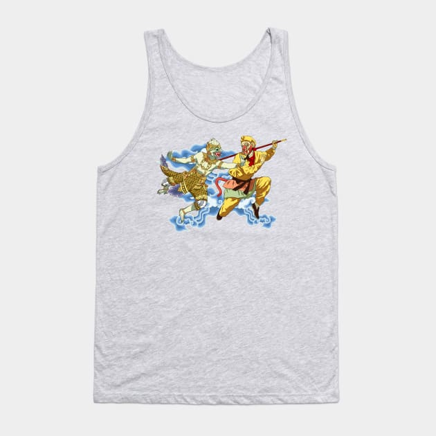 Eastern Mythological Primates Tank Top by Zid
